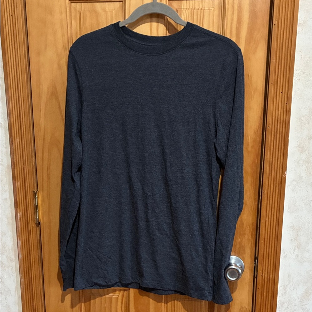 Goodfellow & Co Men's Size Small Blue Long Sleeve T-Shirt Cotton Blend